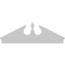 Ekena Millwork Acorn Architectural Grade PVC Combination Pediment, 66"W x 23-3/8"H x 2-3/4"P (Pitch 6/12) PEDPC066X235ACR00 - alternate 2